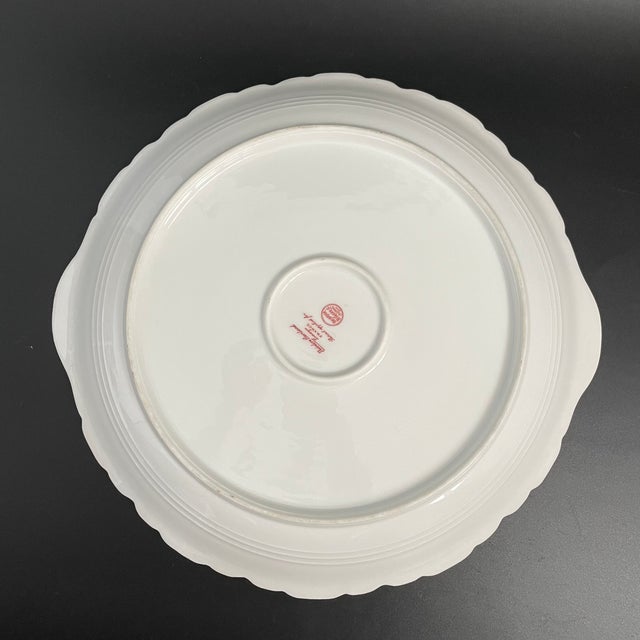 Limoges, France Antique Theodore Haviland Limoges Serving Plate Platter With Heavy Gold For Sale - Image 4 of 12