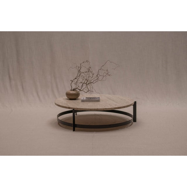 Large Vintage Travertine Coffee Table, 1970s For Sale - Image 13 of 13