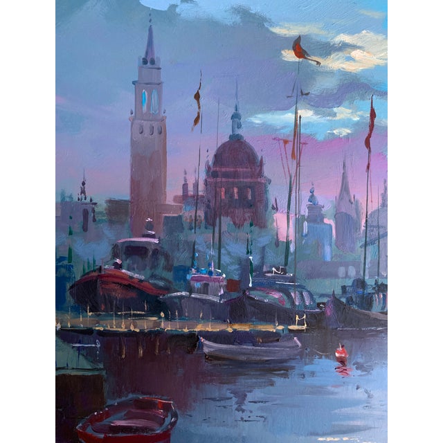 Oil Painting Romantic Sailing Yuriy Suprunchuk For Sale - Image 4 of 12