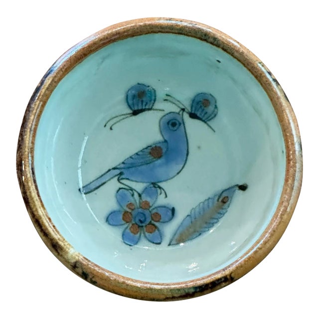 Vintage Signed Ken Edwards El Palomar Mexican Pottery Bowl For Sale