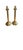 Brass Vintage Tall Brass Column Candlesticks, Pair Adjustable For Sale - Image 8 of 8