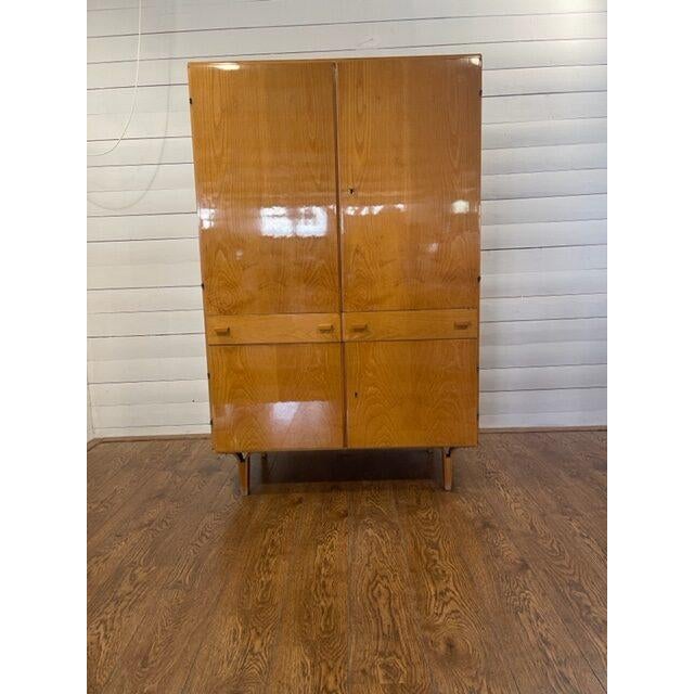 Vintage Two Door Closet with Drawers by Novy Domov, 1965 For Sale - Image 10 of 10