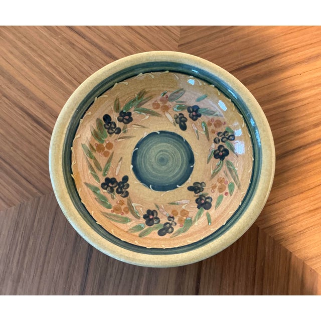 French Vintage French Hand-Painted Bowl – Terre Provence, Made in France For Sale - Image 3 of 10