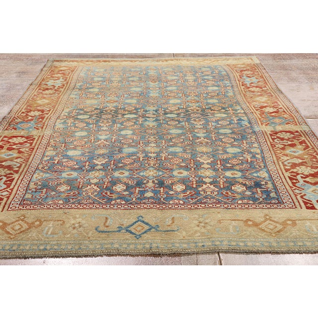 Antique Persian Bijar Rug, 04'07 X 07'04 For Sale - Image 9 of 10