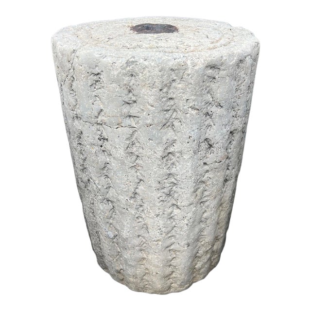 Vintage Mongolian Stone Field Roller For Sale