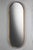 Contemporary Italian Oval Mizar Wall Mirror in Burnished Metal For Sale - Image 3 of 6
