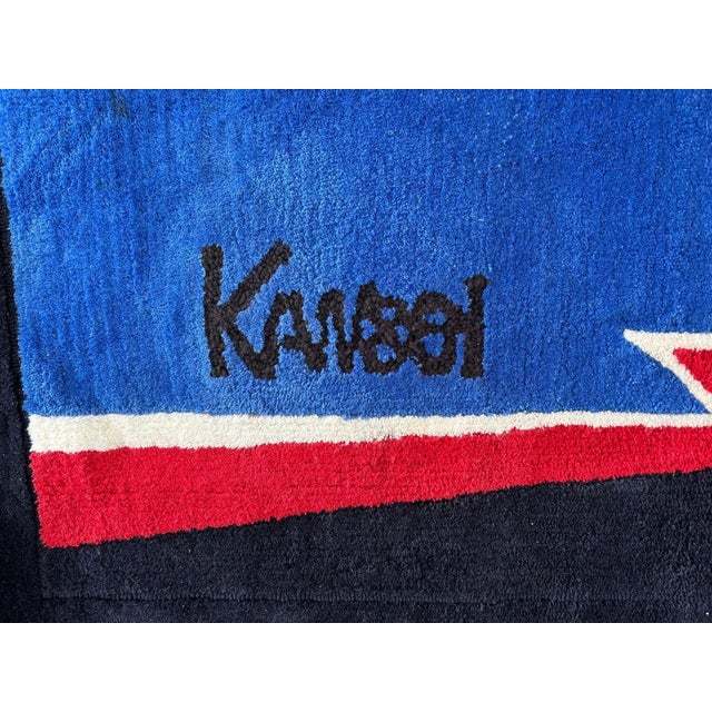 Postmodern Large Japanese Wall Rug by Kansai Yamamoto, 1980s For Sale - Image 3 of 5