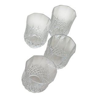 Set of 4 Vintage Crystal D' Arques Glasses For Sale