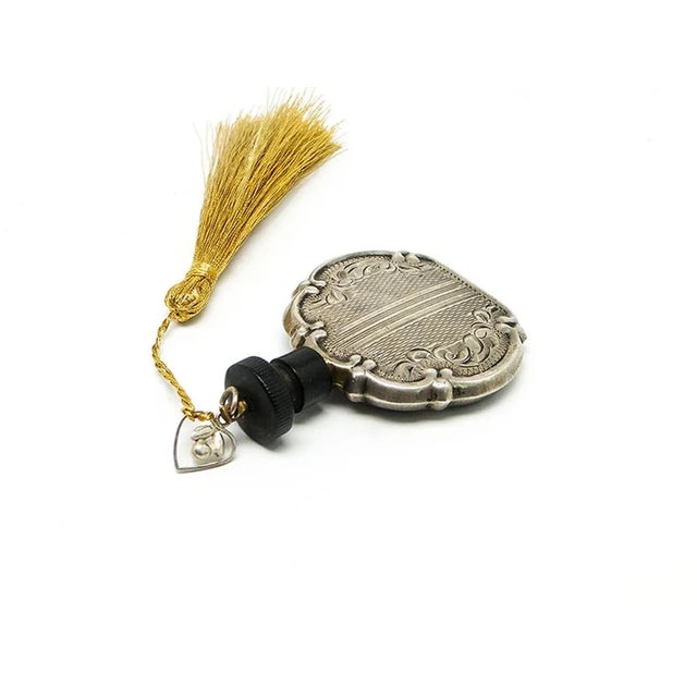 Metal German Art Deco Silver Perfume Bottle, 1920s For Sale - Image 7 of 7