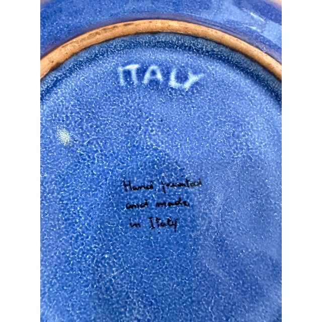 Ceramic Vintage Italian Ceramic Fish Shaped Serving Plater & Bowls - Set of 3 For Sale - Image 7 of 8