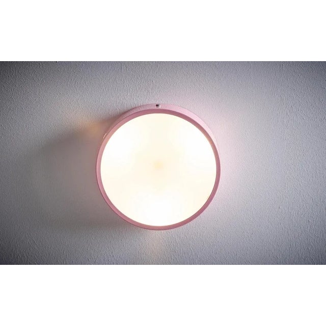 Flush Mount in Pink, Italy, 1960s For Sale - Image 3 of 8