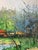 Signed A. Furukawa Impressionist MCM Oil on Canvas, Rural Scene With Freight Train For Sale - Image 4 of 8