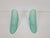 Contemporary Vintage Triangular Conical Wall Sconces in Green Frosted Glass from Lumal-It, 1990s, Set of 2 For Sale - Image 3 of 16