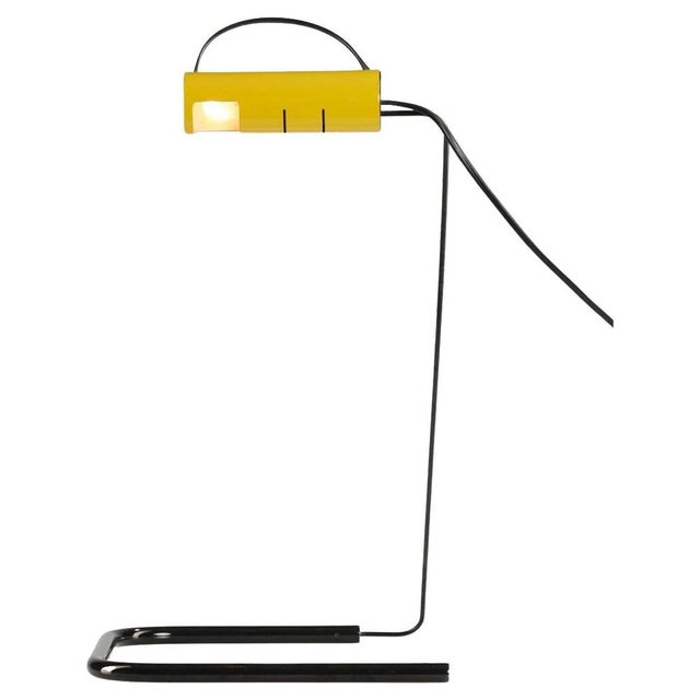 Black Slalom Table Lamp by Vico Magistretti for Oluce, 1981 For Sale - Image 8 of 8