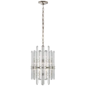 AERIN for Visual Comfort Signature Bonnington Tall Chandelier in Polished Nickel