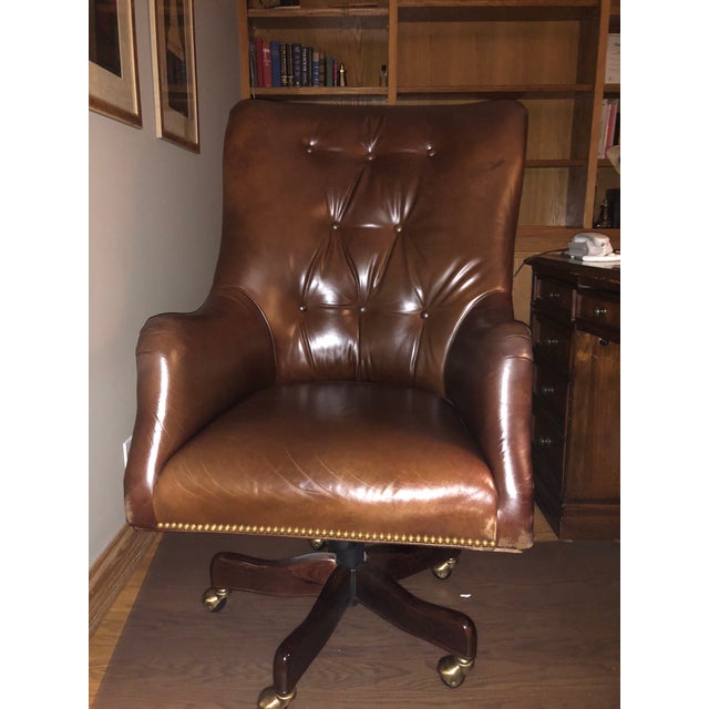 Hancock and moore leather office chair clearance