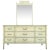 Vintage Coastal Faux Bamboo Bali Hai Dresser With Mirror by Henry Link For Sale