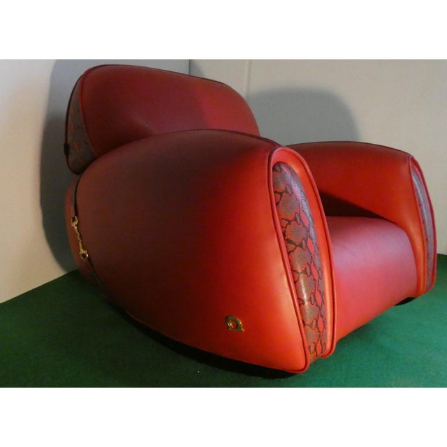 1980s Vintage Chairs and Lamp with Coffee Table by Elisabetta Gucci for Form Italia, 1980s, Set of 4 For Sale - Image 5 of 18