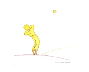 2008 Antoine De Saint Exupery 'The Little Prince (Lg)' Modernism White,Yellow,Red France Lithograph