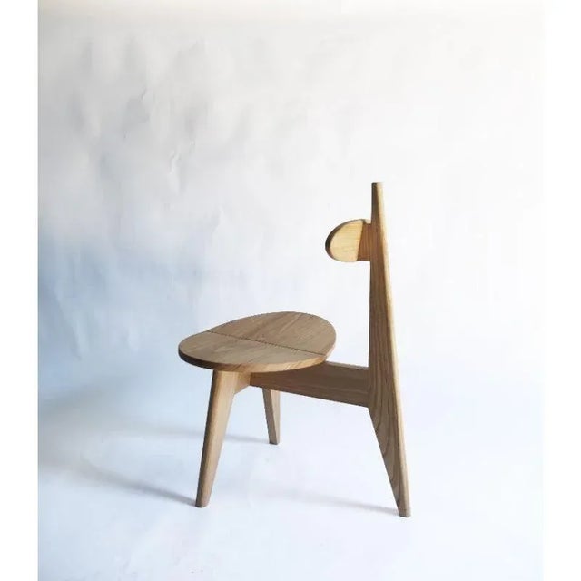 Feuille Chair by Eloi Schultz Materials: Solid Chesnut, Oiled finish Dimensions: 95 x 62 x 68 cm