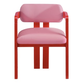 Vértigo Dining Chair in Pink Velvet from Moanne For Sale
