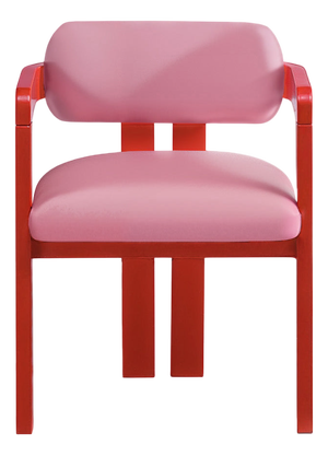 Vértigo Dining Chair in Pink Velvet from Moanne