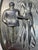 Vintage Naughty Risque Speakeasy Double Sided Figural Metal Ashtray For Sale - Image 9 of 10