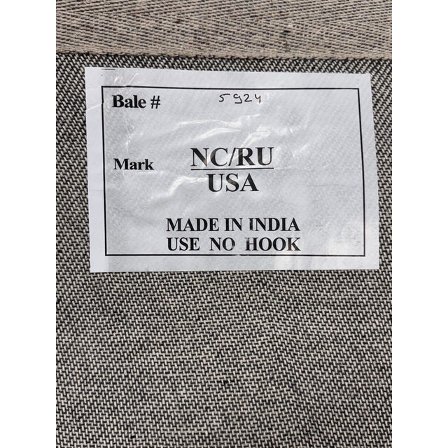 8ft 6in × 11ft 7in Contemporary Checkered Hand Tufted Wool Area Rug For Sale - Image 12 of 12