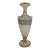 Antique French Opaque Opaline Vase With Greek Key Design For Sale