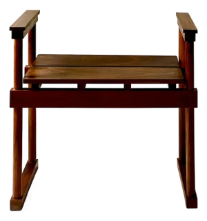 Tom Shiner Walnut Bench With Arms