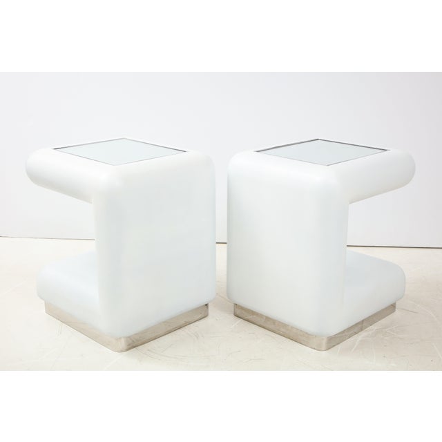 1980s Ron Seff Night Stands / End Tables - A Pair For Sale - Image 5 of 11