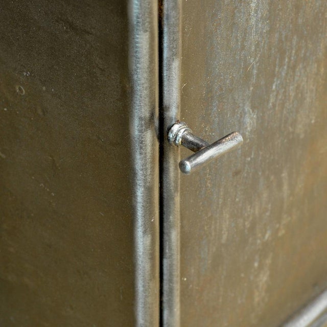 Black Iron Bedside Table, 1920s For Sale - Image 8 of 11