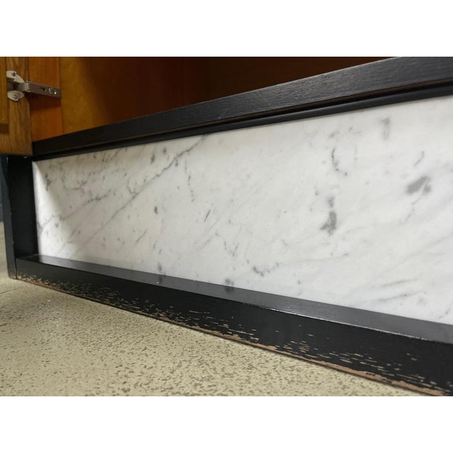 Black Brutalist Black Credenza, 1970s For Sale - Image 8 of 14