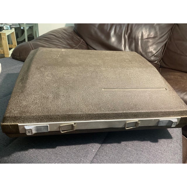 Metal Vintage Smith-Corona Enterprise II Electric Typewriter With Original Case For Sale - Image 7 of 13