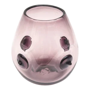 Vintage Rare Wayne Husted for Blenko Signed Purple Nipple Apendage Vase