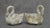 Large Pair of French Cast-Concrete Swan Planters, circa 1950s A striking pair of large French cast-concrete swan planters,...