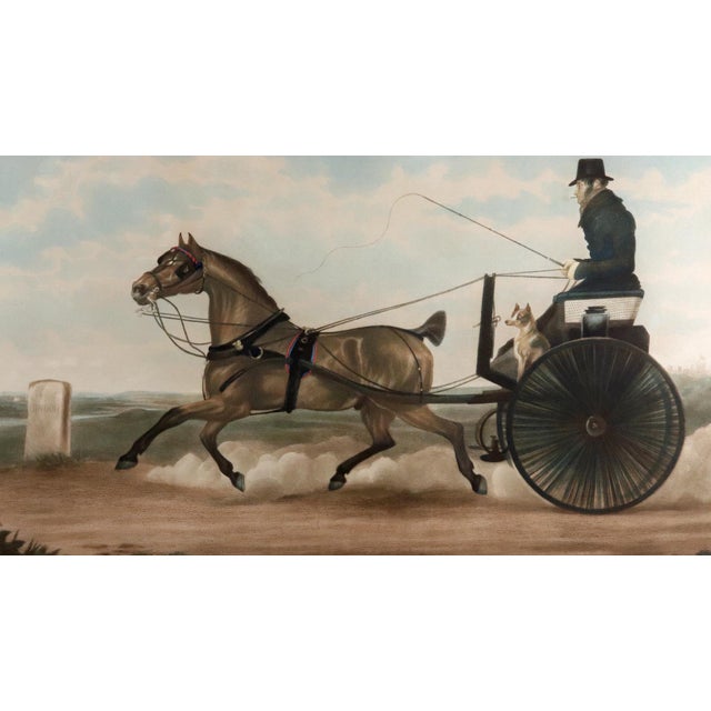English The Road 1825: ‘Commercial Traveller’ — A Large Hand-Coloured Aquatint After Owen Bailey For Sale - Image 3 of 10