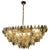 Oval Amber and Grey Poliedri Murano Glass Chandelier or Ceiling Light, 1990s For Sale - Image 15 of 15