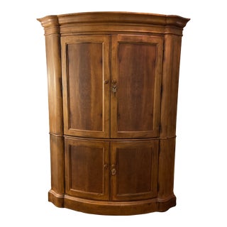 Vintage Romweber Bow Front Armoire/Linen Closet For Sale