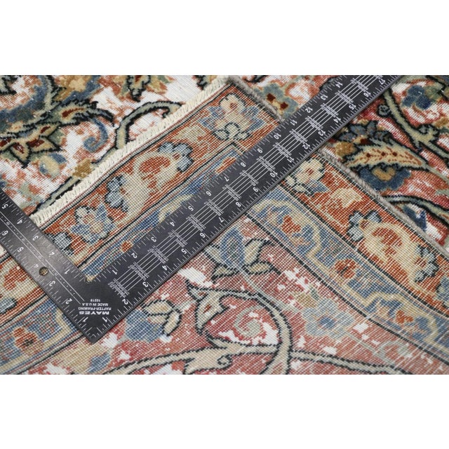 Rustic Antique Persian Tabriz Rug - 05'09 X 08'11 For Sale - Image 3 of 9