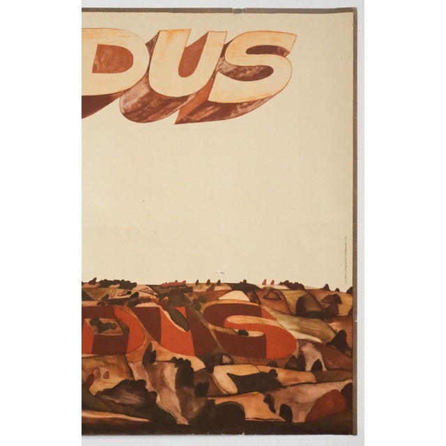 Illustration 1973 Polish Teater Poster - Exodus - J. Sawka For Sale - Image 3 of 5