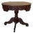 Early 20th Century French Victorian Mahogany Carved Round Center Pedestal Table For Sale