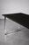 Wood Vintage Danish Black Oak Desk with Chrome Base, 1970s For Sale - Image 7 of 18