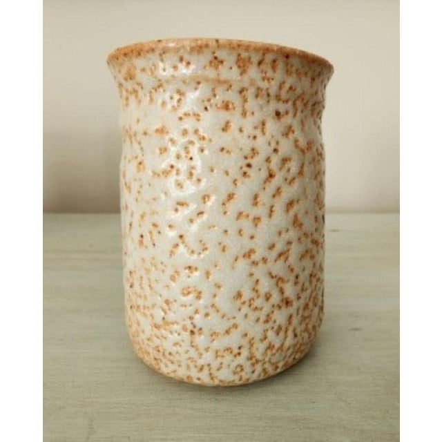 1970s Brutalist Studio Pottery Shino Glaze Vessels - Set of 5 For Sale - Image 4 of 13