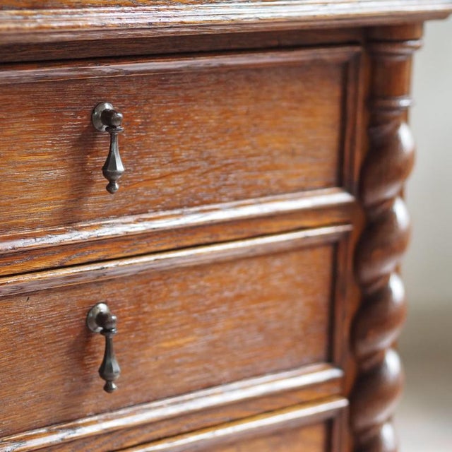 Antique Gründerzeit Oak Writing Desk, 1890 For Sale - Image 11 of 18