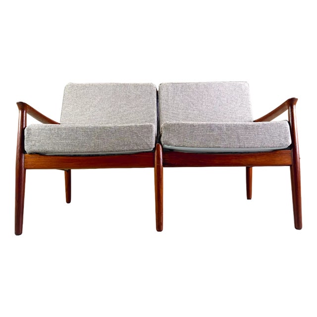 Mid-Century Teak 2-Seater Sofa by Svend Åge Madsen for Glostrup, 1960s For Sale