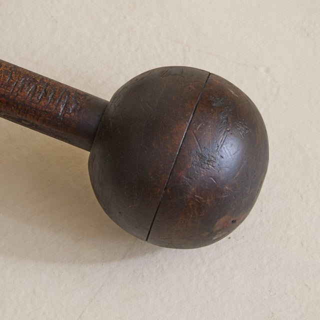 French Brutalist Carved Oak Coat Rack by Charles Dudouyt, 1940s For Sale In Chicago - Image 6 of 11