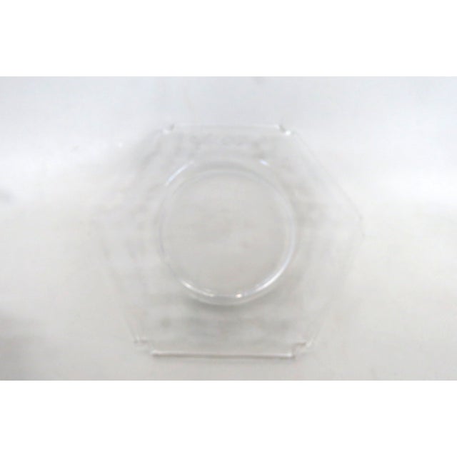 This charming Set of 6 Plates made out of depression glass. These gorgeous plates feature a unique hexagonal shape with 6...