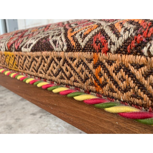 Louis XIV Style French Large Bench Dark Oak from 1920s For Sale - Image 13 of 18