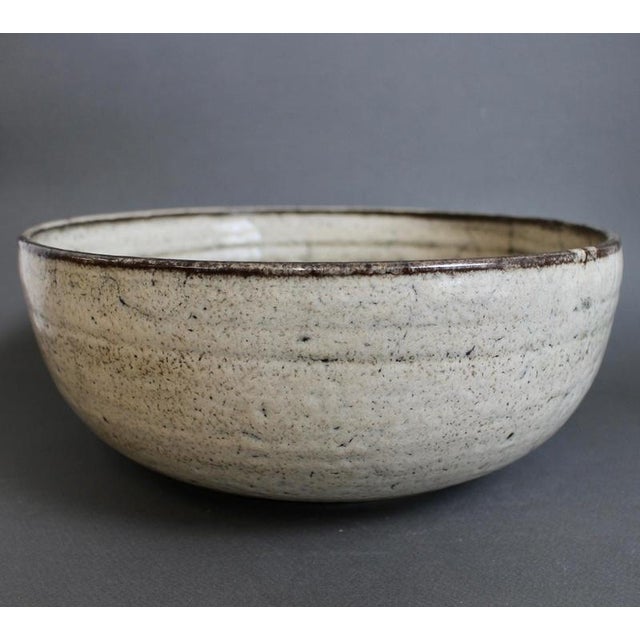 Vintage French Ceramic Bowl by Gustave Reynaud for Le Mûrier, 1960s For Sale - Image 11 of 12